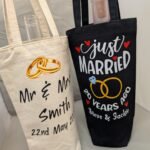 personalised wine bottle bags