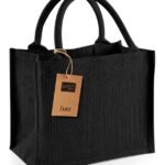 w412 black jute bag