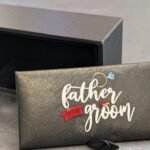 cufflink box with optional decoration